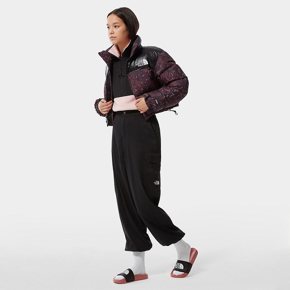 Mikiny The North Face Cropped Denali Fleece Damske Ruzove | WIY-025378