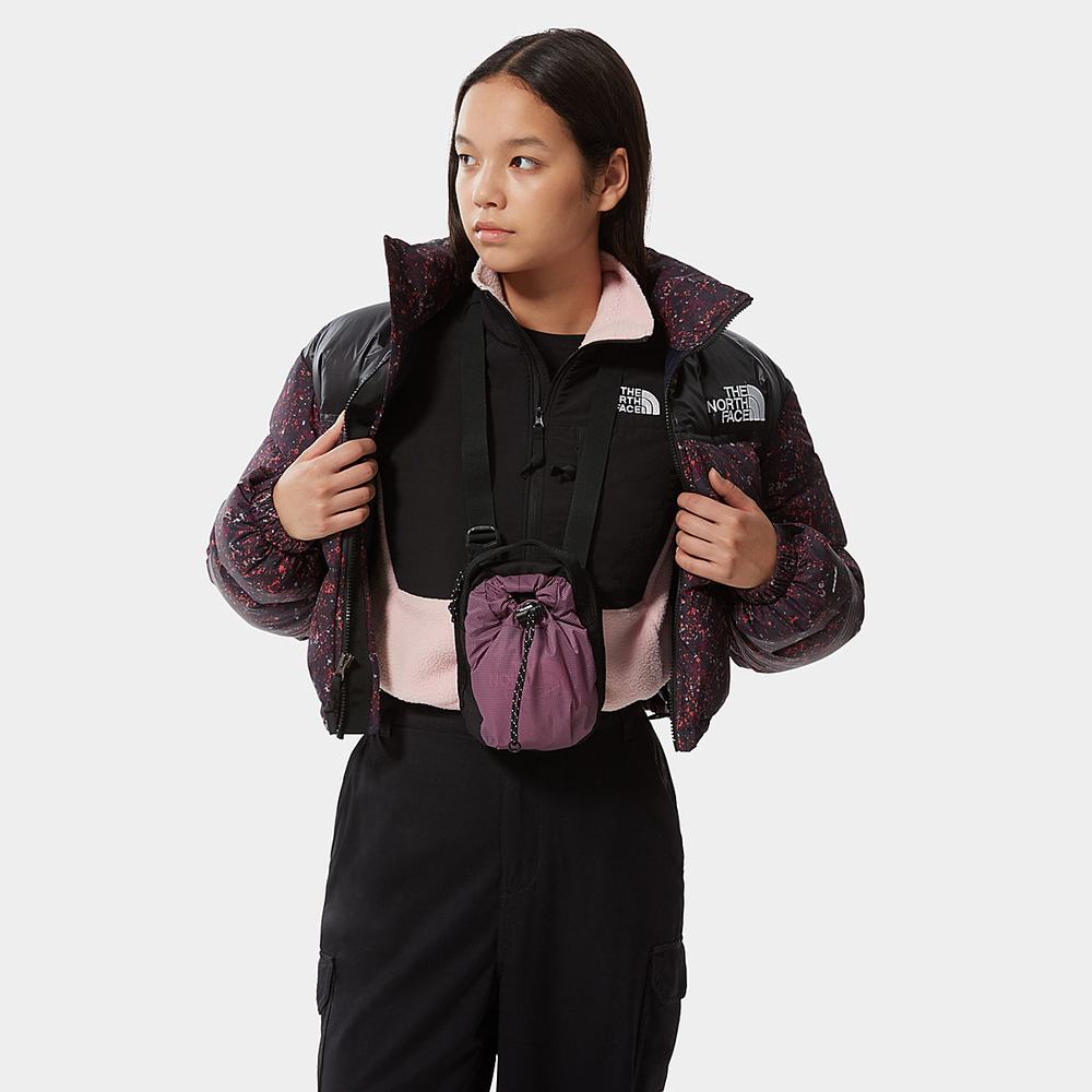 Mikiny The North Face Cropped Denali Fleece Damske Ruzove | WIY-025378