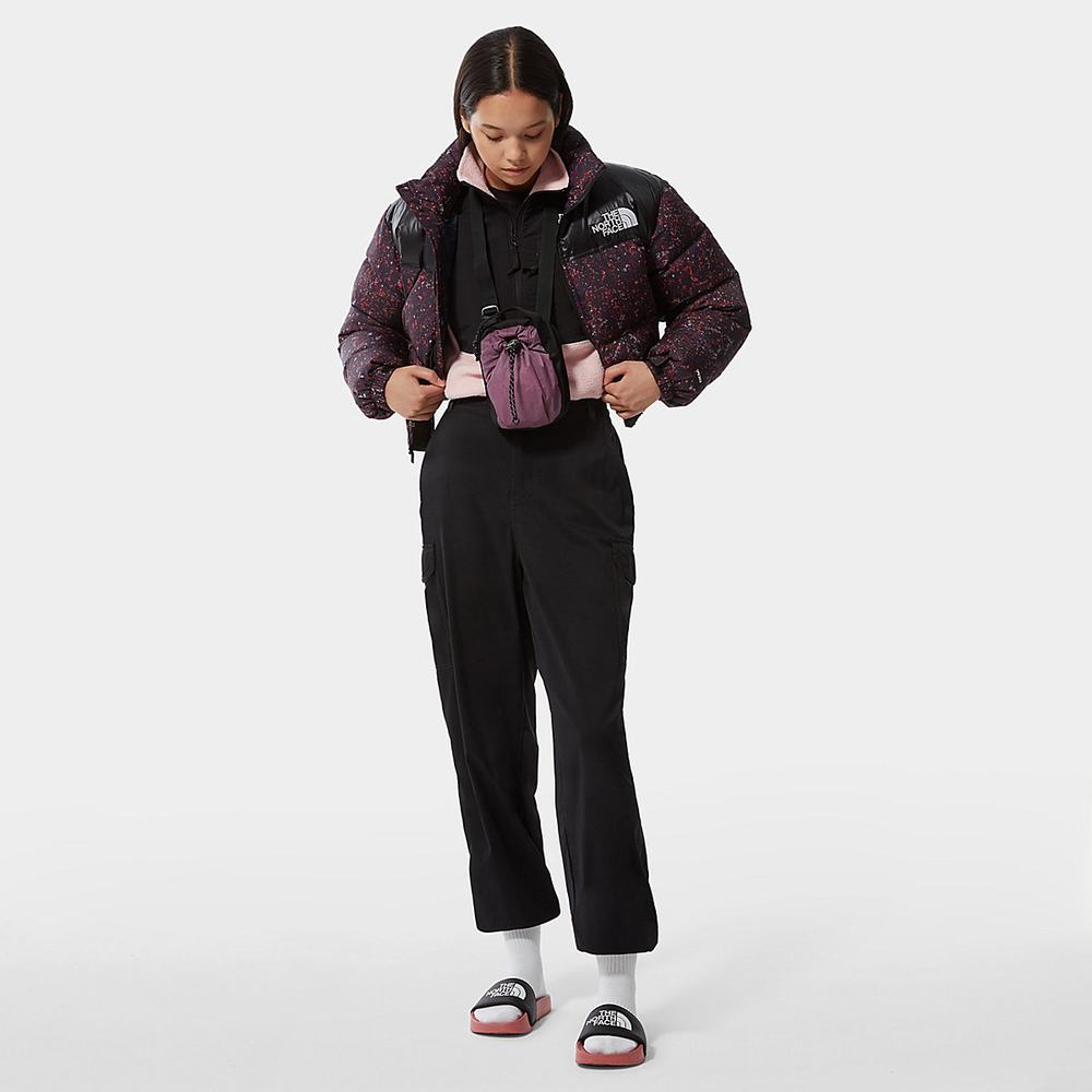 Mikiny The North Face Cropped Denali Fleece Damske Ruzove | WIY-025378