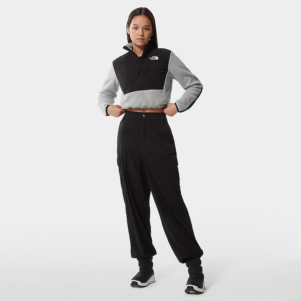 Mikiny The North Face Cropped Denali Fleece Damske Svetlo Siva | XFJ-341298