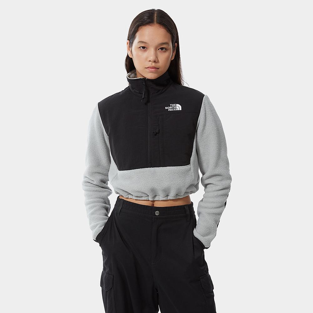 Mikiny The North Face Cropped Denali Fleece Damske Svetlo Siva | XFJ-341298