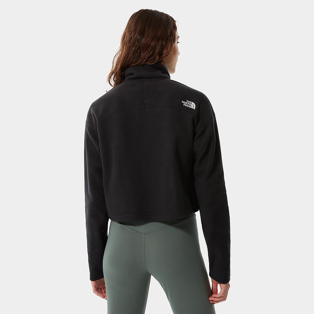 Mikiny The North Face Cropped Glacier Fleece Damske Čierne | AVT-061745