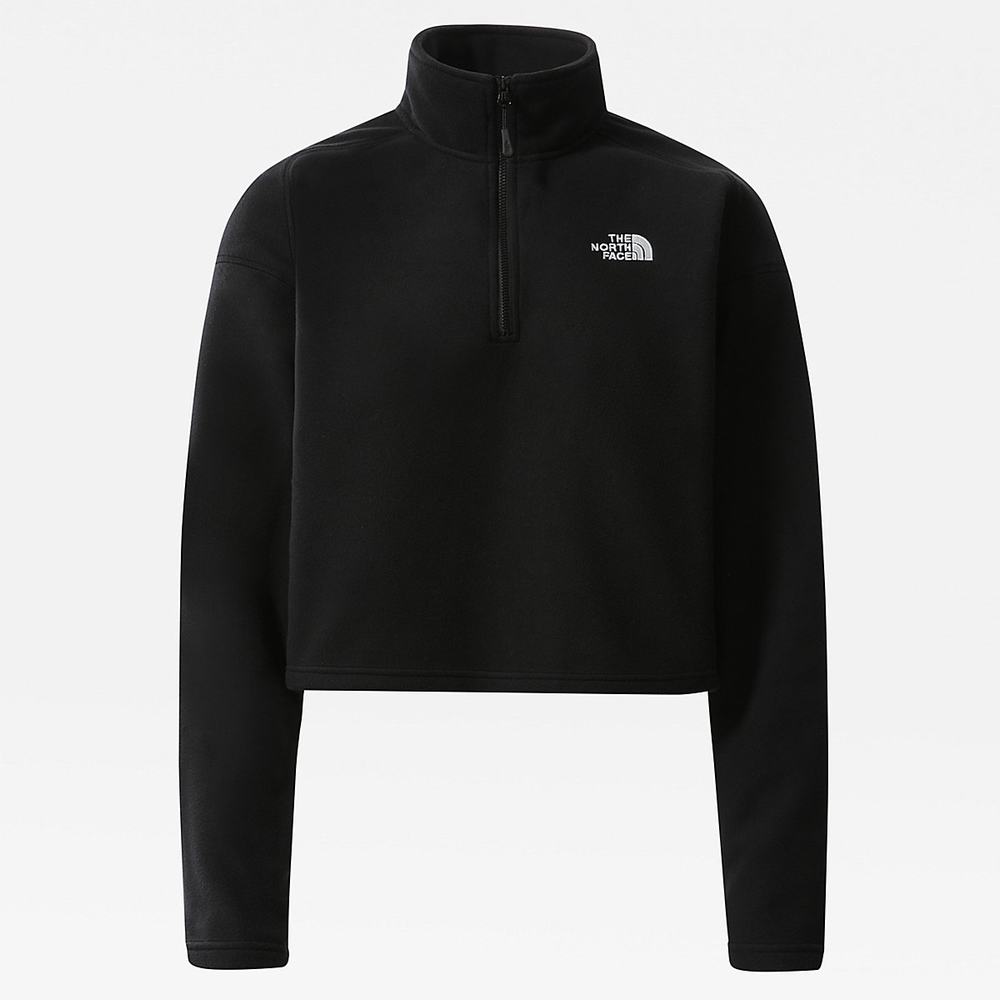 Mikiny The North Face Cropped Glacier Fleece Damske Čierne | AVT-061745