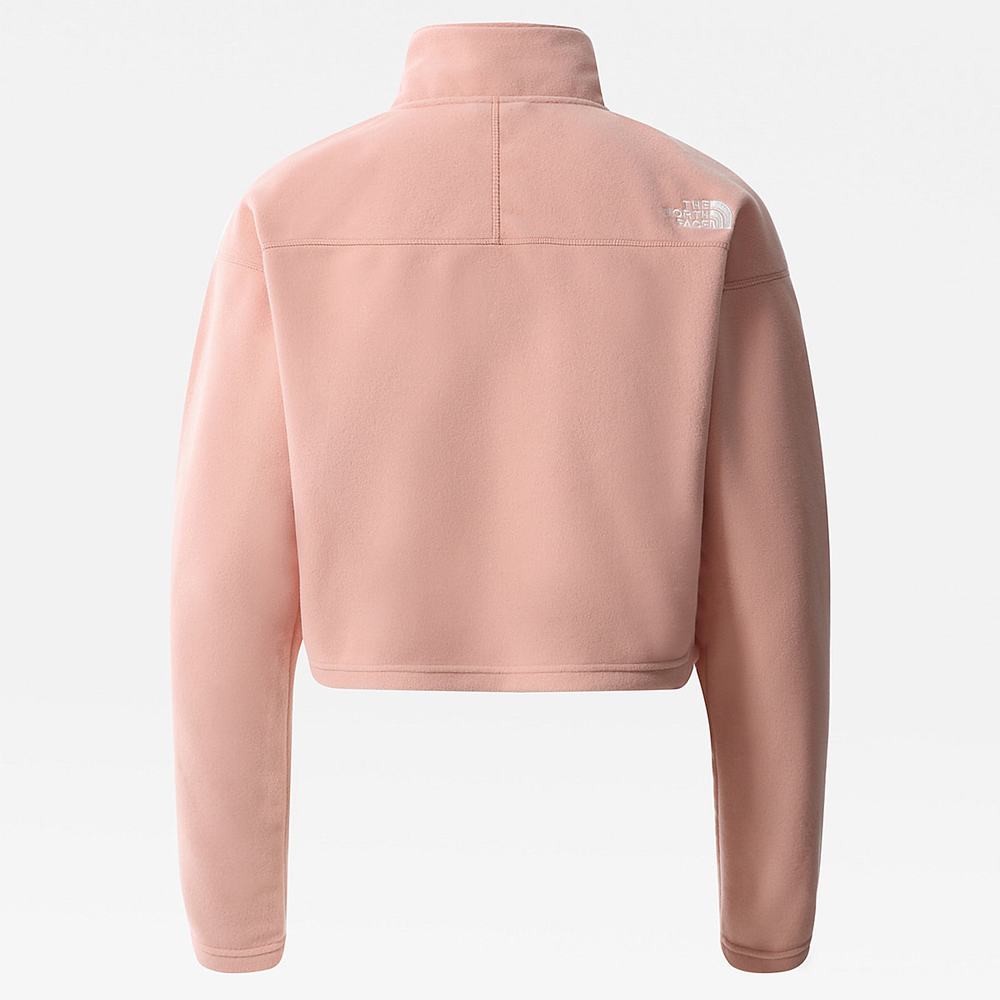 Mikiny The North Face Cropped Glacier Fleece Damske Ruzove Hnede | EMH-329174