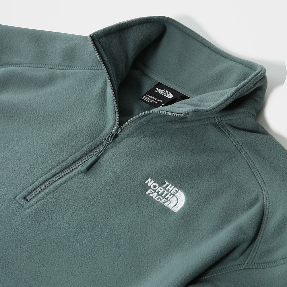 Mikiny The North Face Cropped Glacier Fleece Damske Zelene | IWN-574906