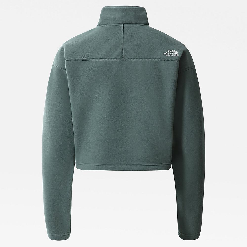Mikiny The North Face Cropped Glacier Fleece Damske Zelene | IWN-574906