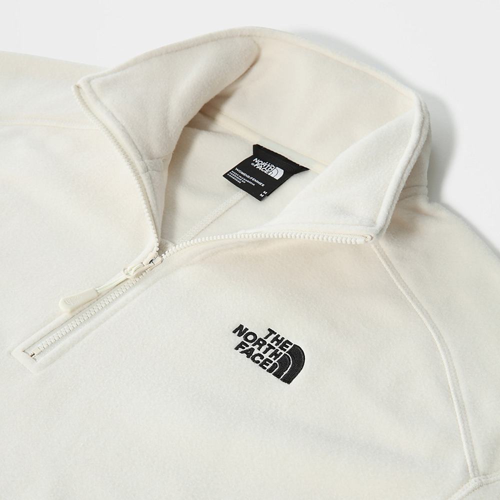 Mikiny The North Face Cropped Glacier Fleece Damske Biele | ZJH-965207