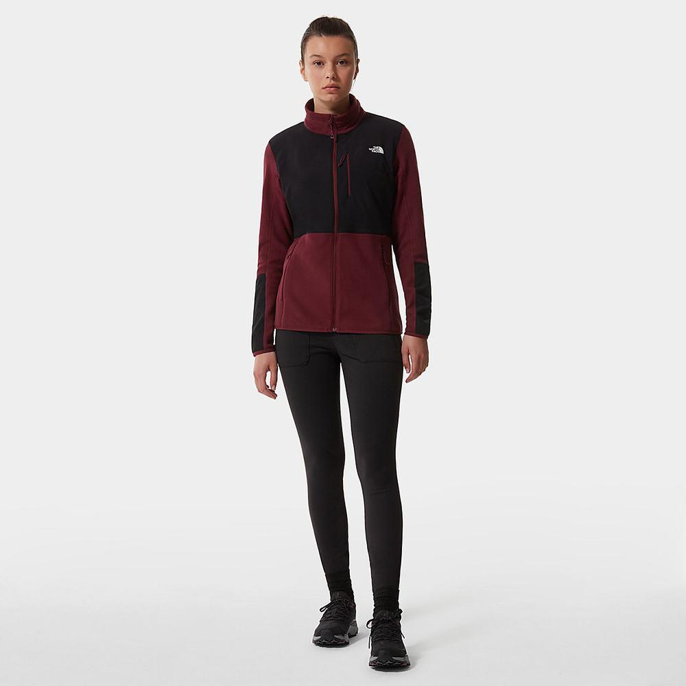 Mikiny The North Face Diablo Stredná Vrstva Fleece Damske Červené Čierne | IHV-457289