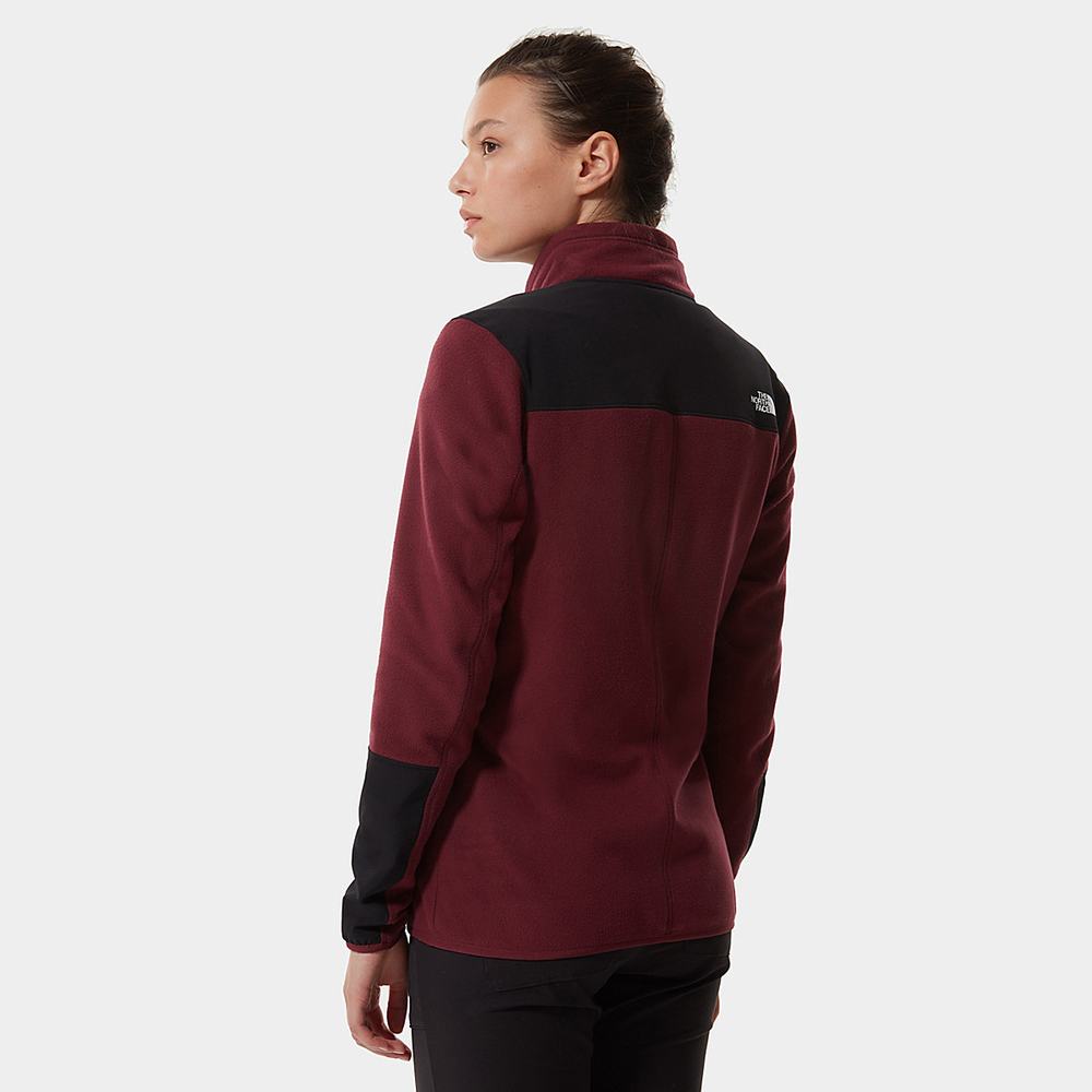 Mikiny The North Face Diablo Stredná Vrstva Fleece Damske Červené Čierne | IHV-457289