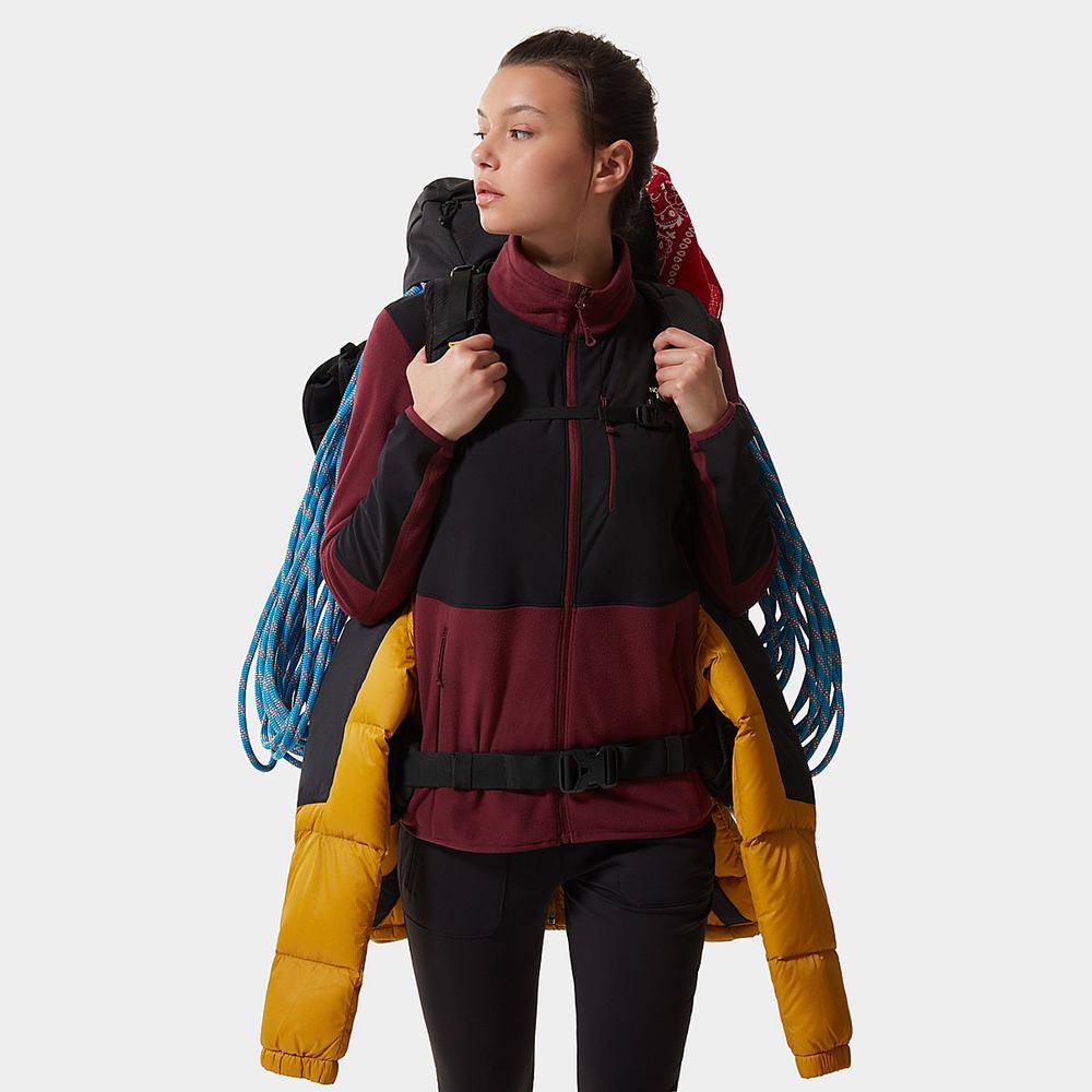 Mikiny The North Face Diablo Stredná Vrstva Fleece Damske Červené Čierne | IHV-457289