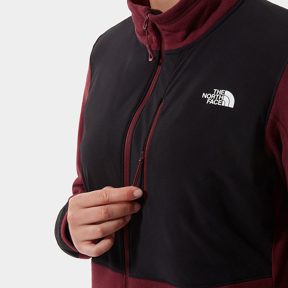 Mikiny The North Face Diablo Stredná Vrstva Fleece Damske Červené Čierne | IHV-457289