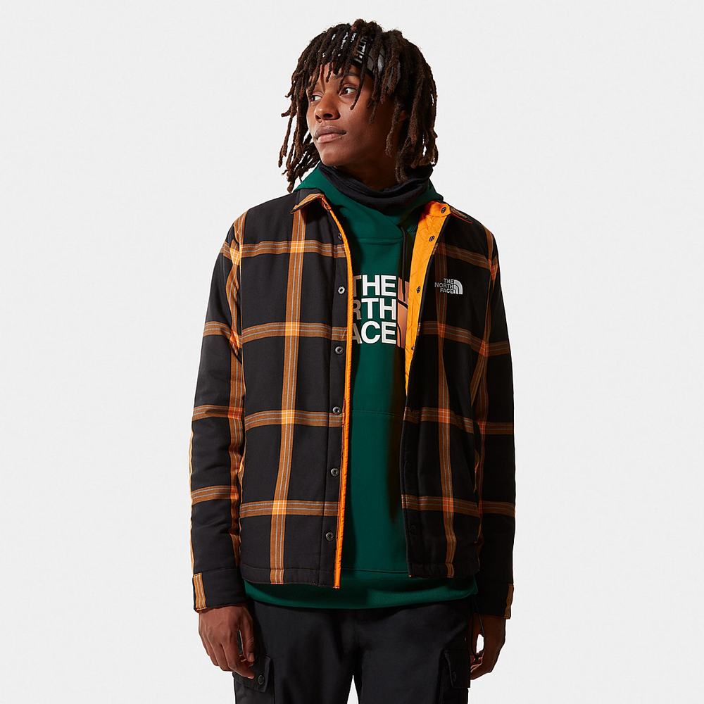 Mikiny The North Face Fort Point Insulated Flannel Panske Oranžové | HBJ-156928