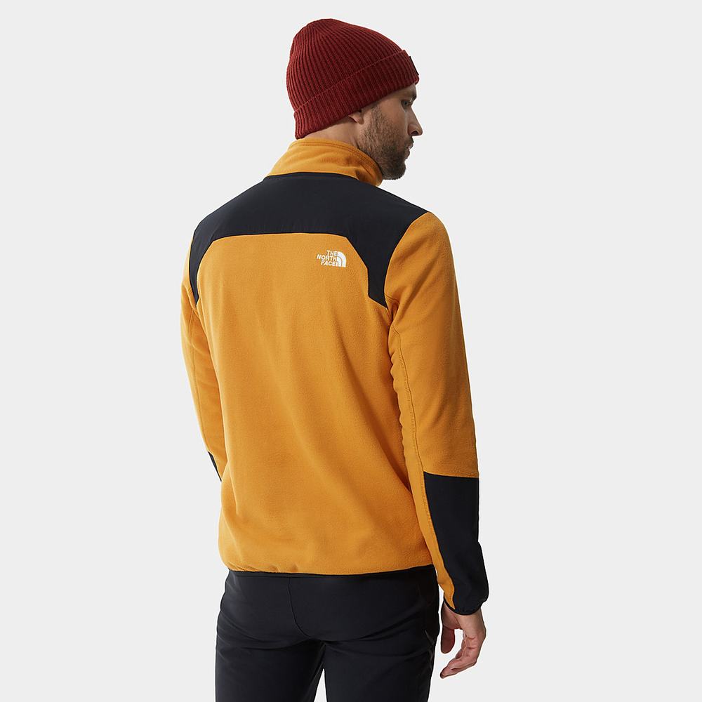 Mikiny The North Face Glacier Pro Quarter-Zip Fleece Panske Žlté Čierne | KJY-135480