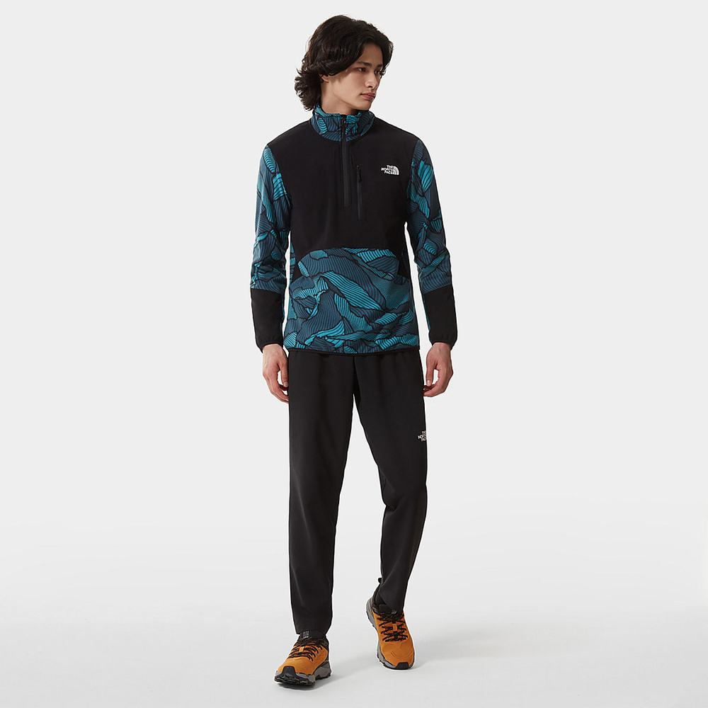 Mikiny The North Face Glacier Pro Quarter-Zip Fleece Panske Modre | PCN-230897