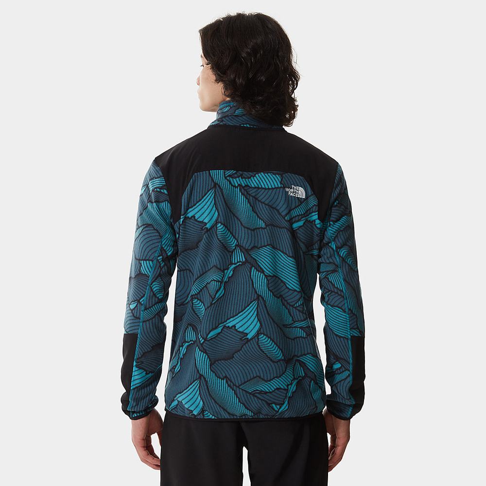 Mikiny The North Face Glacier Pro Quarter-Zip Fleece Panske Modre | PCN-230897