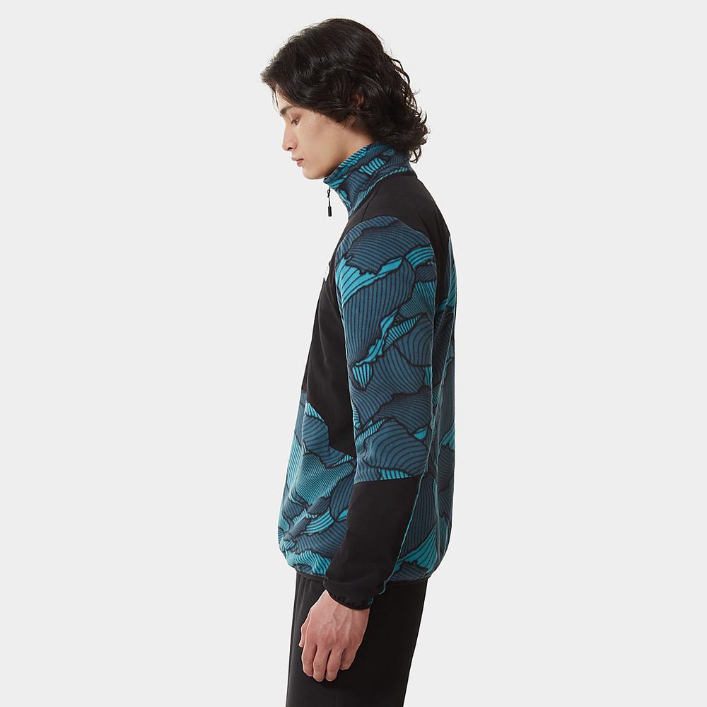 Mikiny The North Face Glacier Pro Quarter-Zip Fleece Panske Modre | PCN-230897