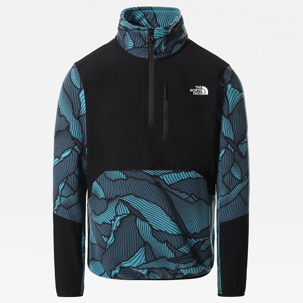 Mikiny The North Face Glacier Pro Quarter-Zip Fleece Panske Modre | PCN-230897