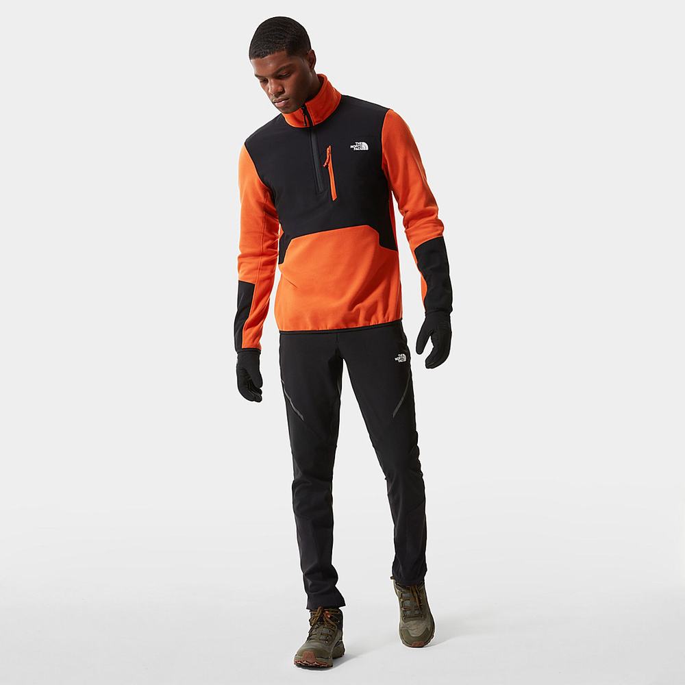Mikiny The North Face Glacier Pro Quarter-Zip Fleece Panske Čierne | QPJ-657249
