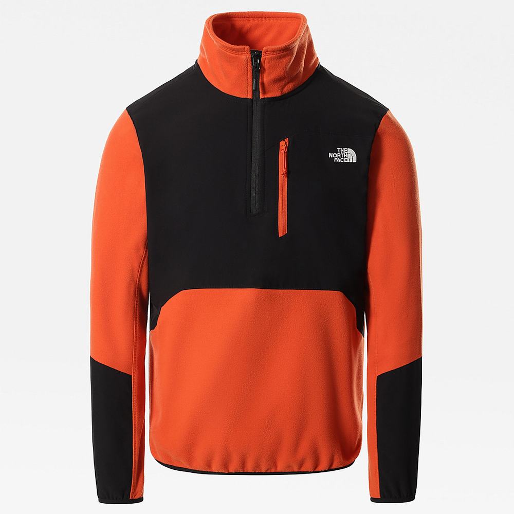 Mikiny The North Face Glacier Pro Quarter-Zip Fleece Panske Čierne | QPJ-657249