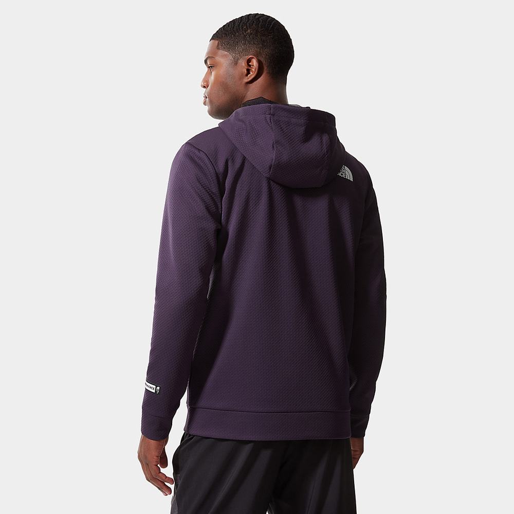 Mikiny The North Face Mountain Athletics Overlay Fleece Panske Tmavo Nachový | DCF-302165