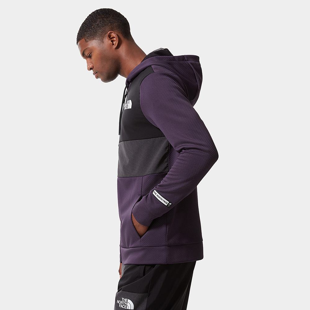 Mikiny The North Face Mountain Athletics Overlay Fleece Panske Tmavo Nachový | DCF-302165