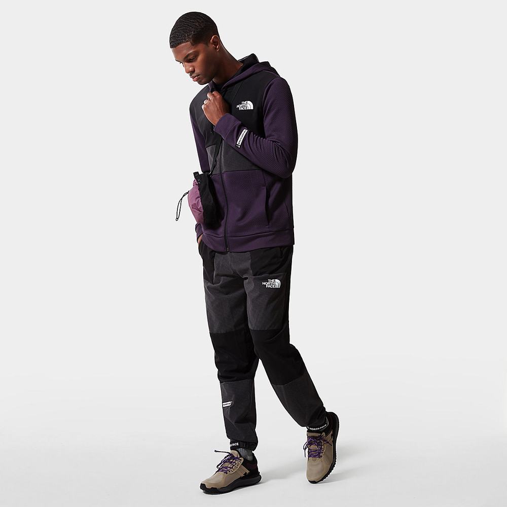 Mikiny The North Face Mountain Athletics Overlay Fleece Panske Tmavo Nachový | DCF-302165
