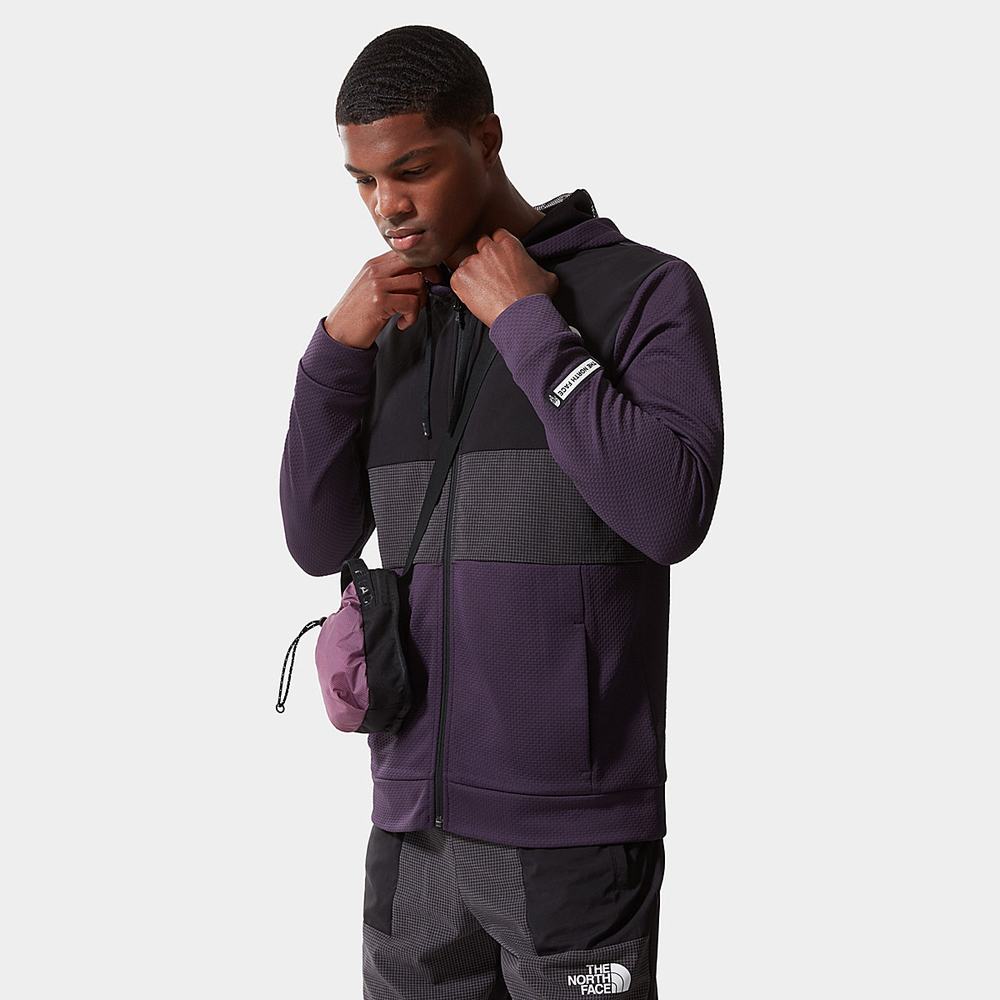 Mikiny The North Face Mountain Athletics Overlay Fleece Panske Tmavo Nachový | DCF-302165