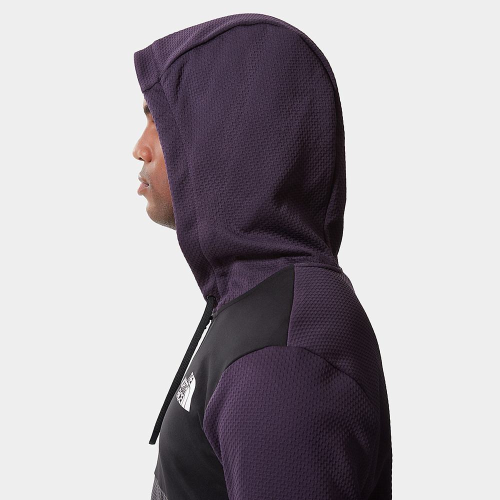 Mikiny The North Face Mountain Athletics Overlay Fleece Panske Tmavo Nachový | DCF-302165