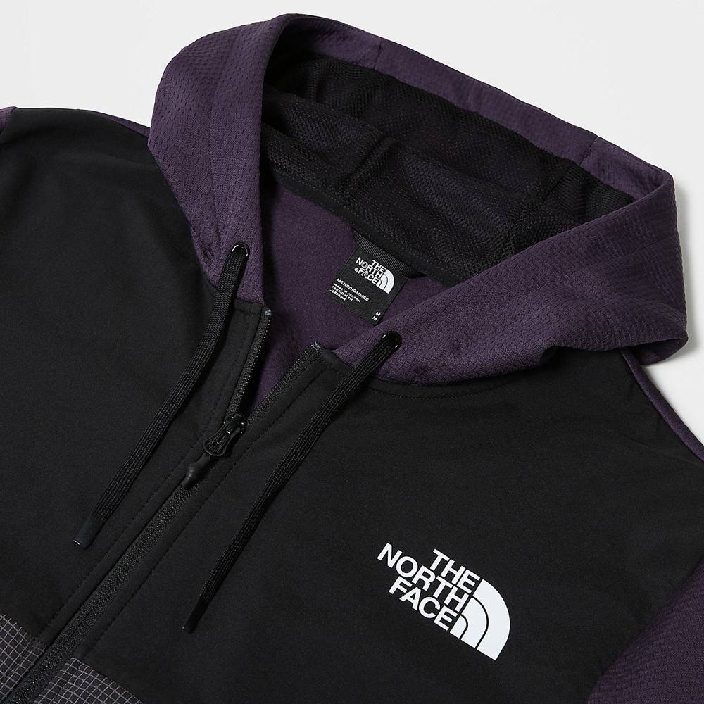 Mikiny The North Face Mountain Athletics Overlay Fleece Panske Tmavo Nachový | DCF-302165