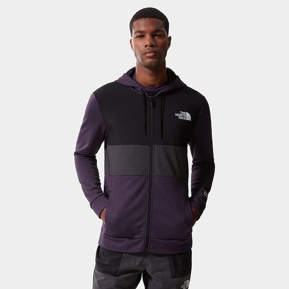 Mikiny The North Face Mountain Athletics Overlay Fleece Panske Tmavo Nachový | DCF-302165