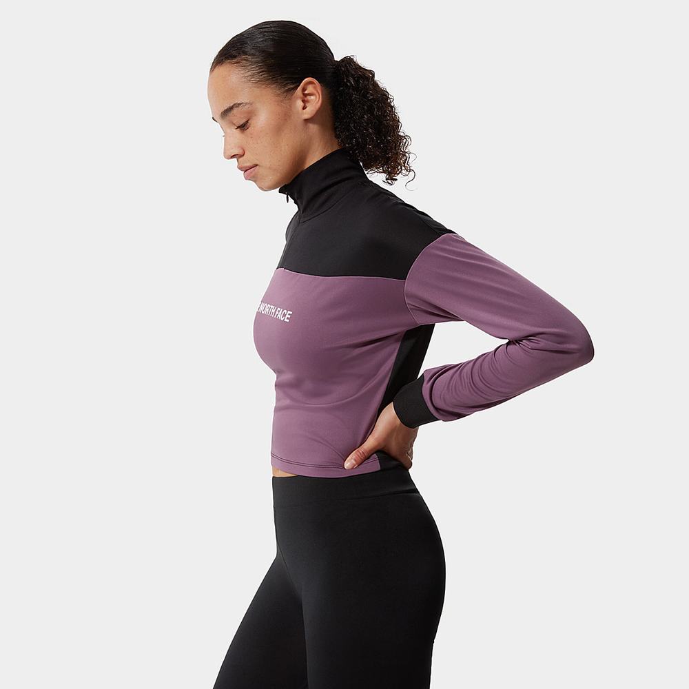 Mikiny The North Face Mountain Athletics 1/4 Zip Top Damske Nachový | DPA-340127