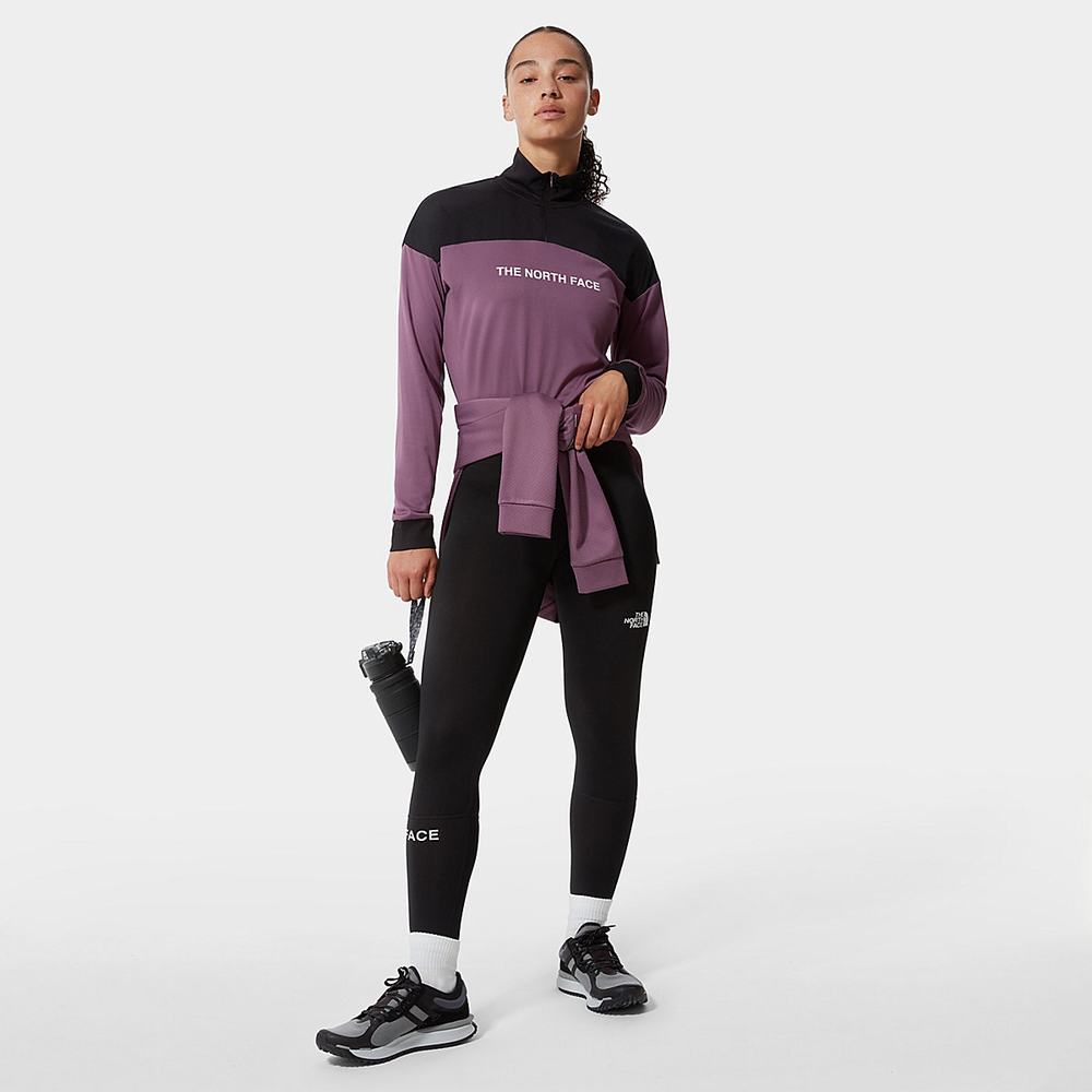 Mikiny The North Face Mountain Athletics 1/4 Zip Top Damske Nachový | DPA-340127