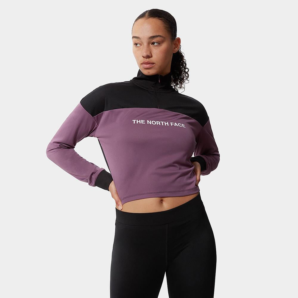 Mikiny The North Face Mountain Athletics 1/4 Zip Top Damske Nachový | DPA-340127