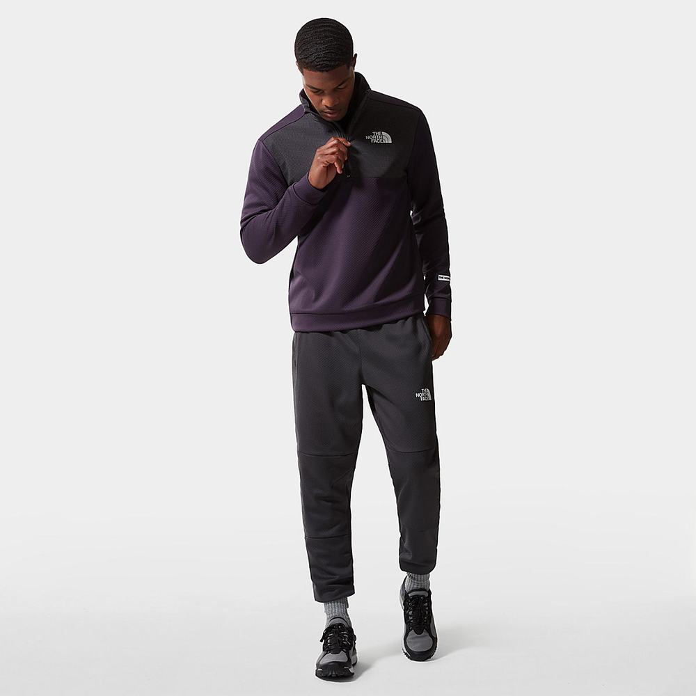 Mikiny The North Face Mountain Athletics Quarter-Zip Fleece Panske Tmavo Nachový | GPV-743160
