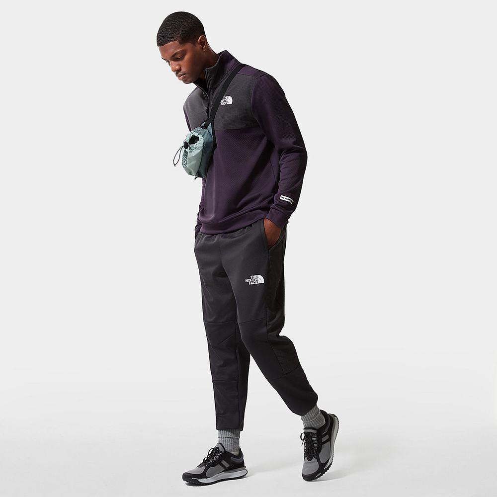 Mikiny The North Face Mountain Athletics Quarter-Zip Fleece Panske Tmavo Nachový | GPV-743160