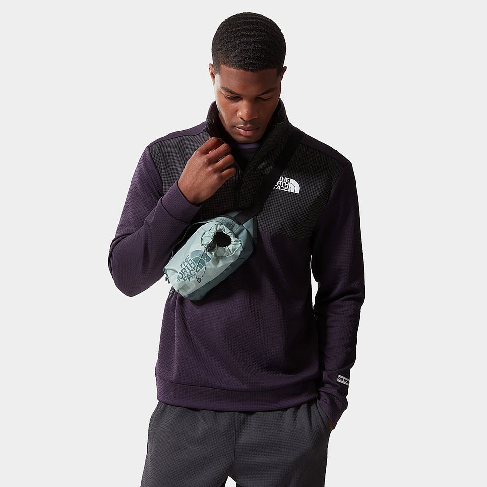 Mikiny The North Face Mountain Athletics Quarter-Zip Fleece Panske Tmavo Nachový | GPV-743160