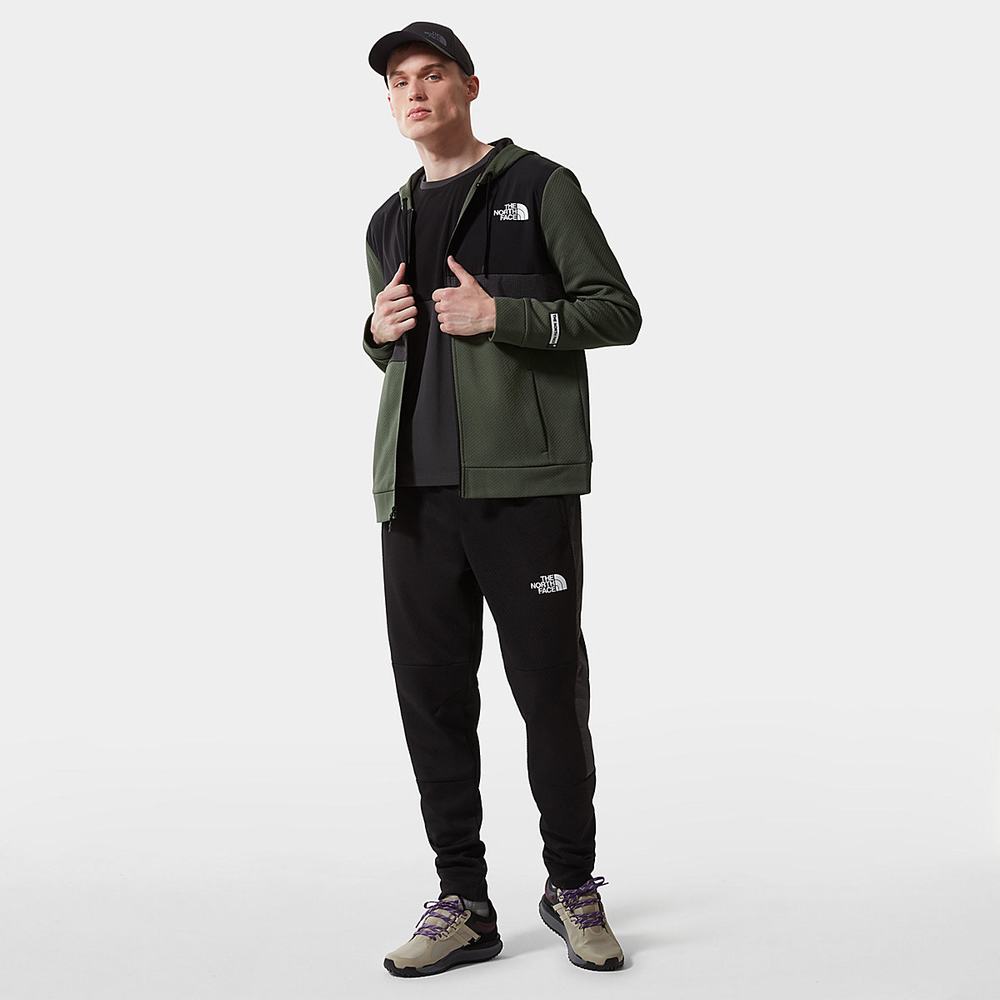 Mikiny The North Face Mountain Athletics Overlay Fleece Panske Olivovo Zelená Zelene | HMY-298043