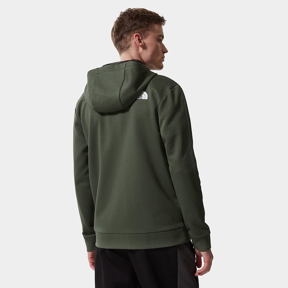 Mikiny The North Face Mountain Athletics Overlay Fleece Panske Olivovo Zelená Zelene | HMY-298043