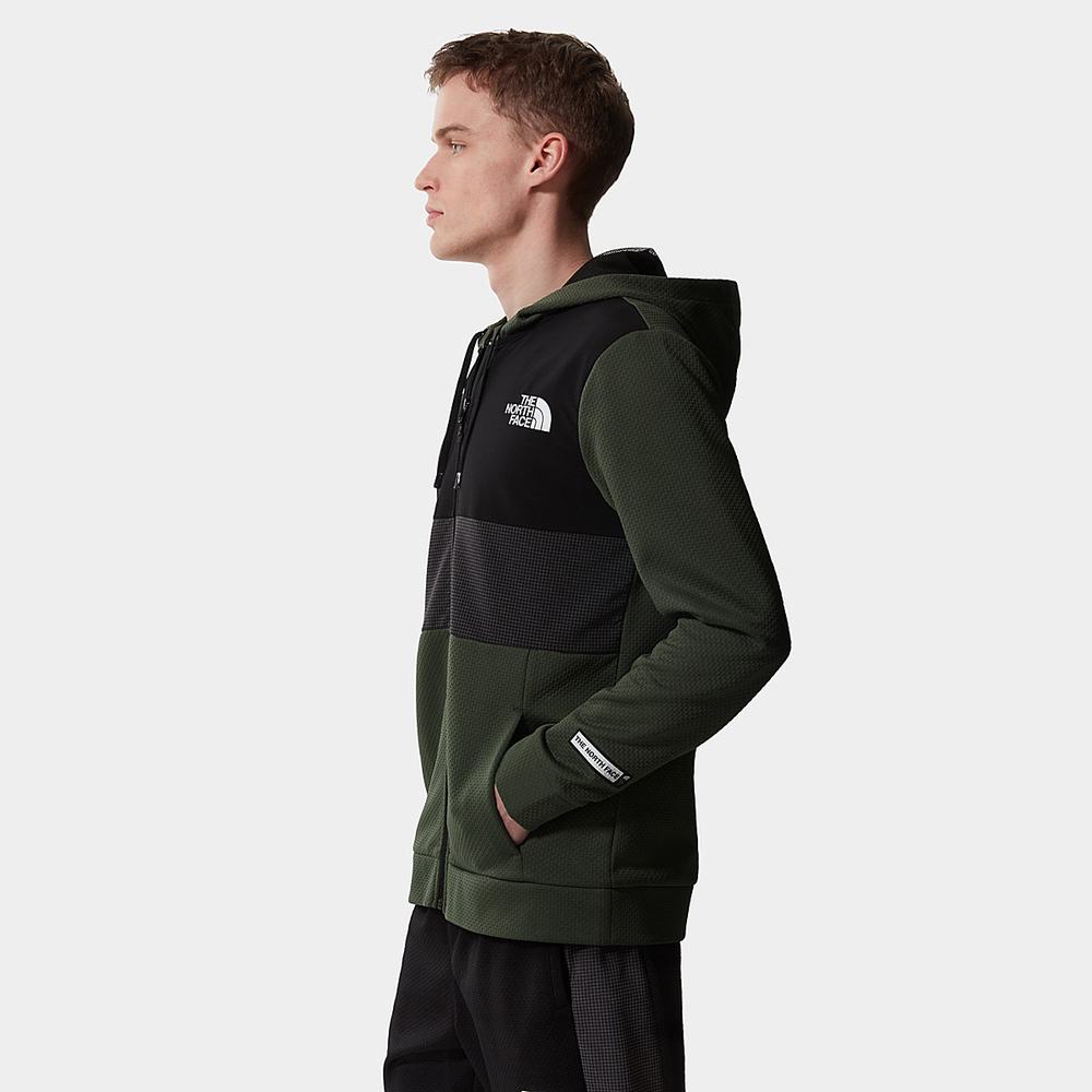 Mikiny The North Face Mountain Athletics Overlay Fleece Panske Olivovo Zelená Zelene | HMY-298043