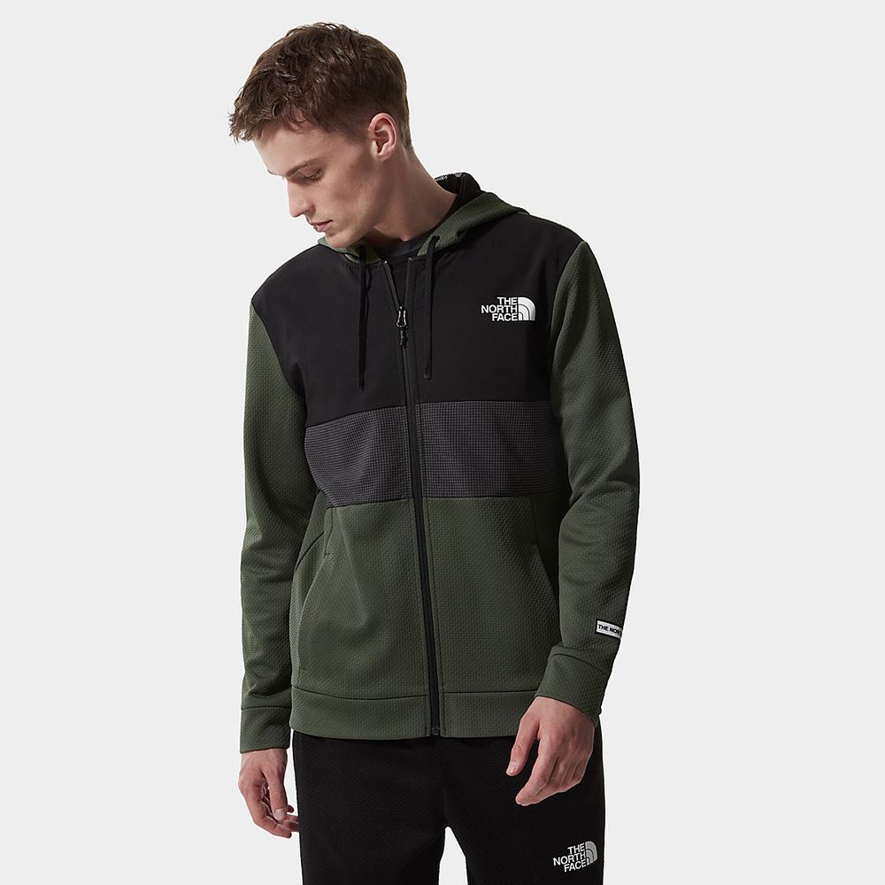 Mikiny The North Face Mountain Athletics Overlay Fleece Panske Olivovo Zelená Zelene | HMY-298043