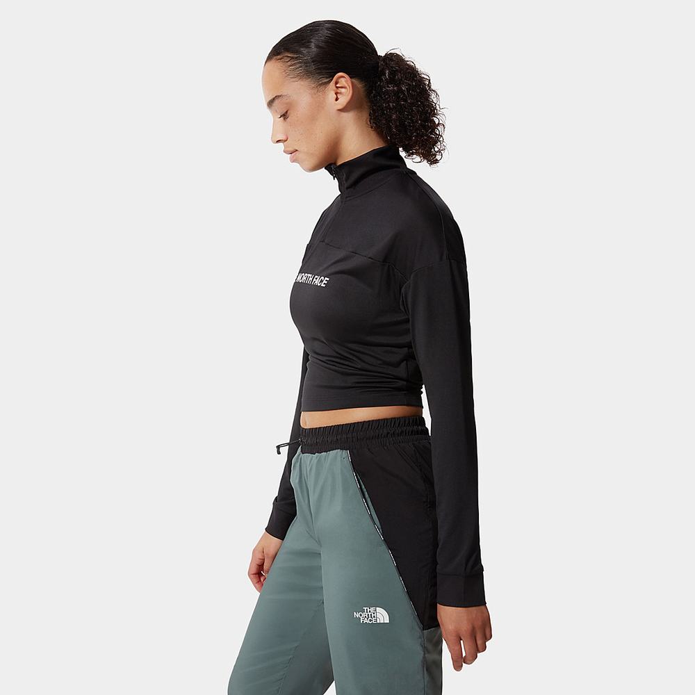 Mikiny The North Face Mountain Athletics 1/4 Zip Top Damske Čierne | SJX-891563