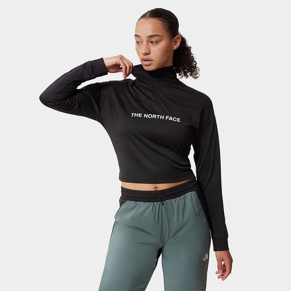 Mikiny The North Face Mountain Athletics 1/4 Zip Top Damske Čierne | SJX-891563