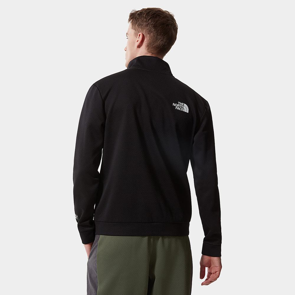 Mikiny The North Face Mountain Athletics Quarter-Zip Fleece Panske Čierne | SQK-293075