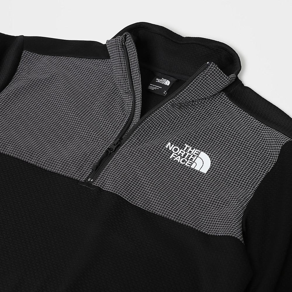 Mikiny The North Face Mountain Athletics Quarter-Zip Fleece Panske Čierne | SQK-293075
