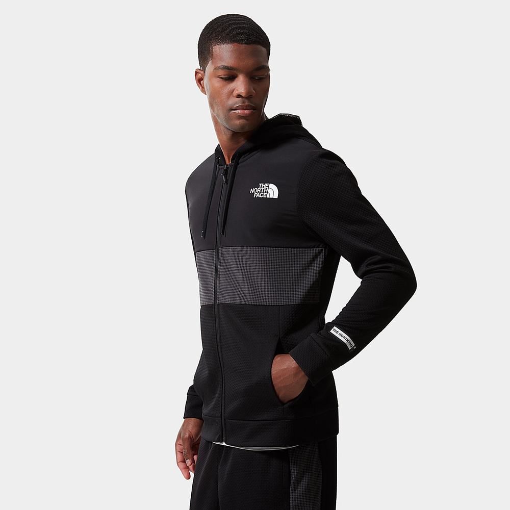 Mikiny The North Face Mountain Athletics Overlay Fleece Panske Čierne | STQ-860391