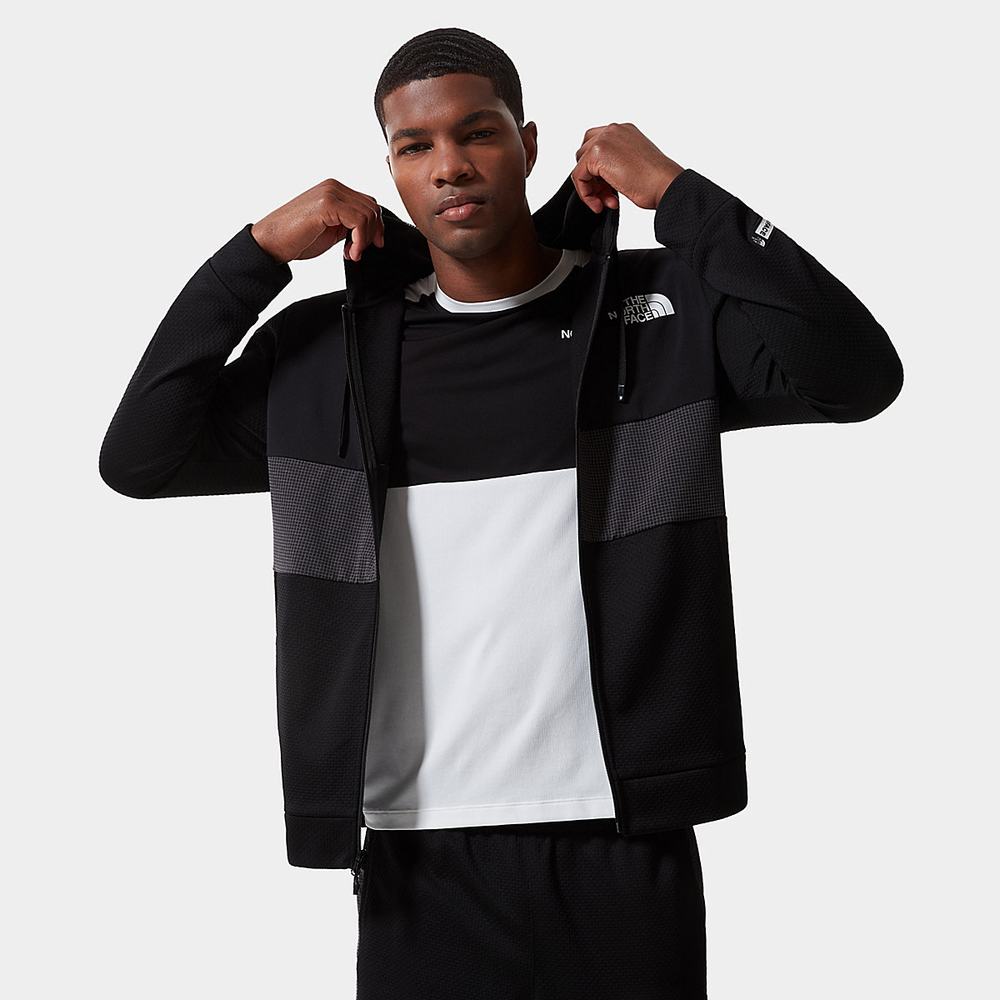 Mikiny The North Face Mountain Athletics Overlay Fleece Panske Čierne | STQ-860391