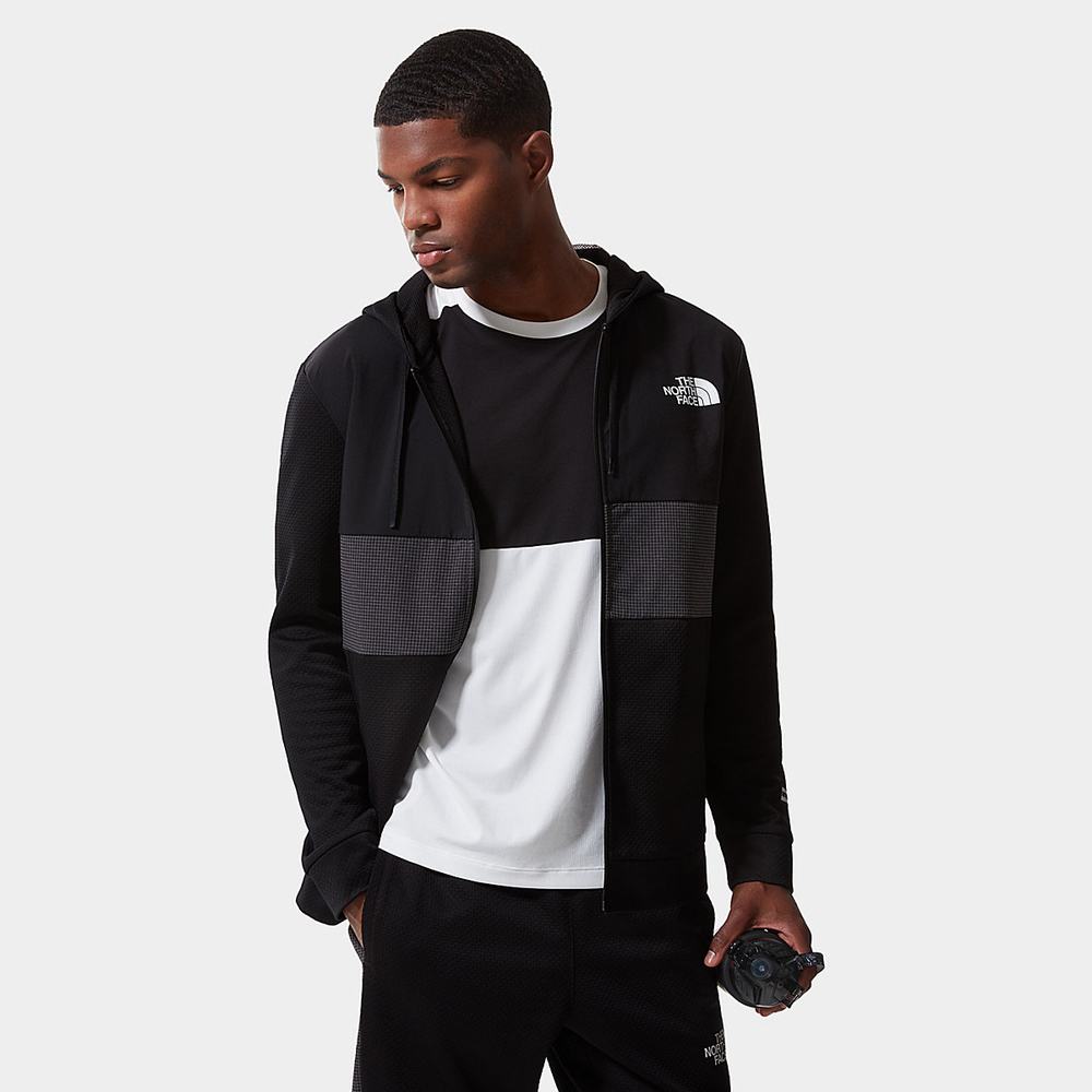 Mikiny The North Face Mountain Athletics Overlay Fleece Panske Čierne | STQ-860391