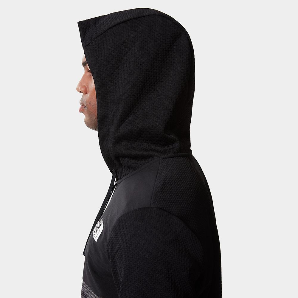 Mikiny The North Face Mountain Athletics Overlay Fleece Panske Čierne | STQ-860391