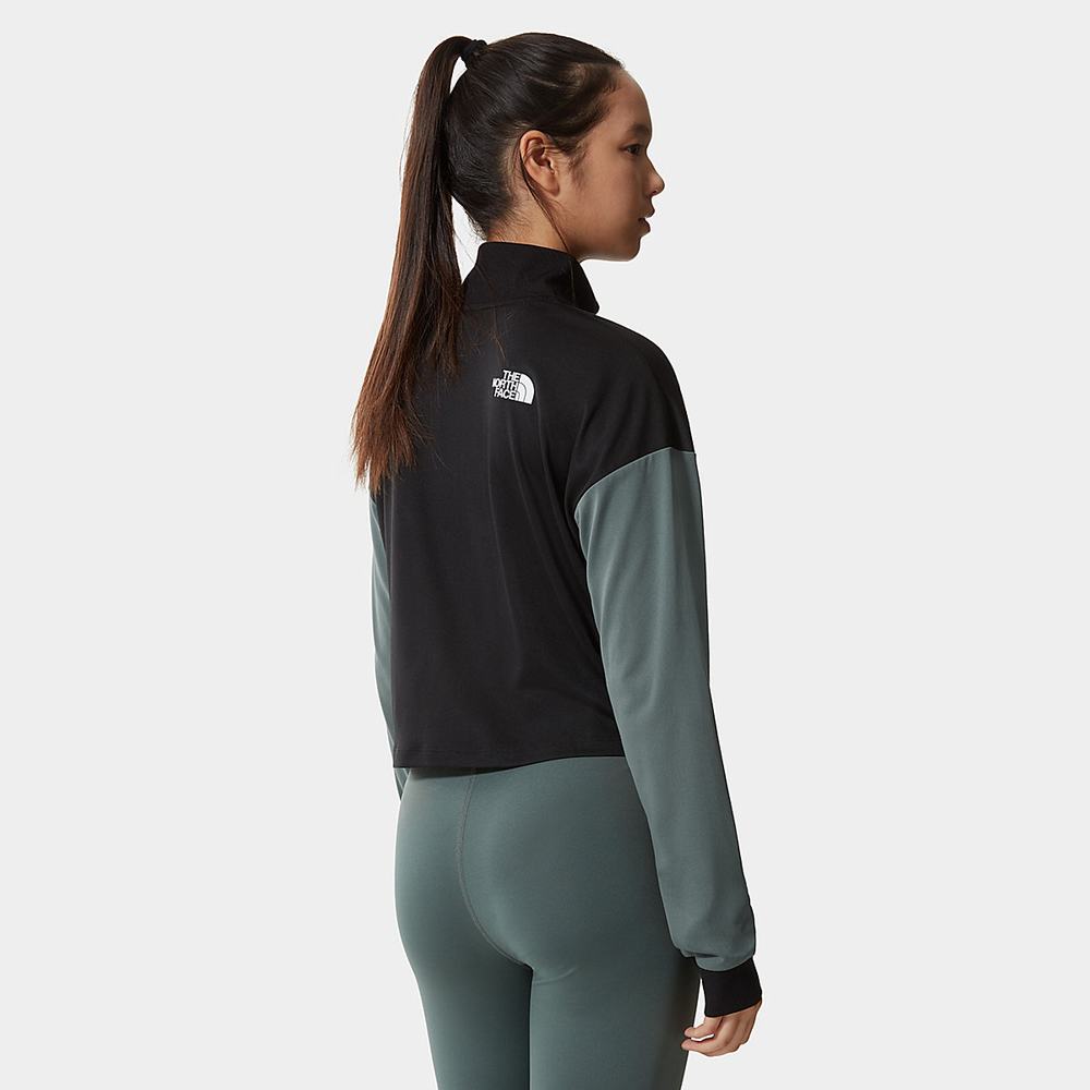 Mikiny The North Face Mountain Athletics 1/4 Zip Top Damske Zelene | TRY-680529
