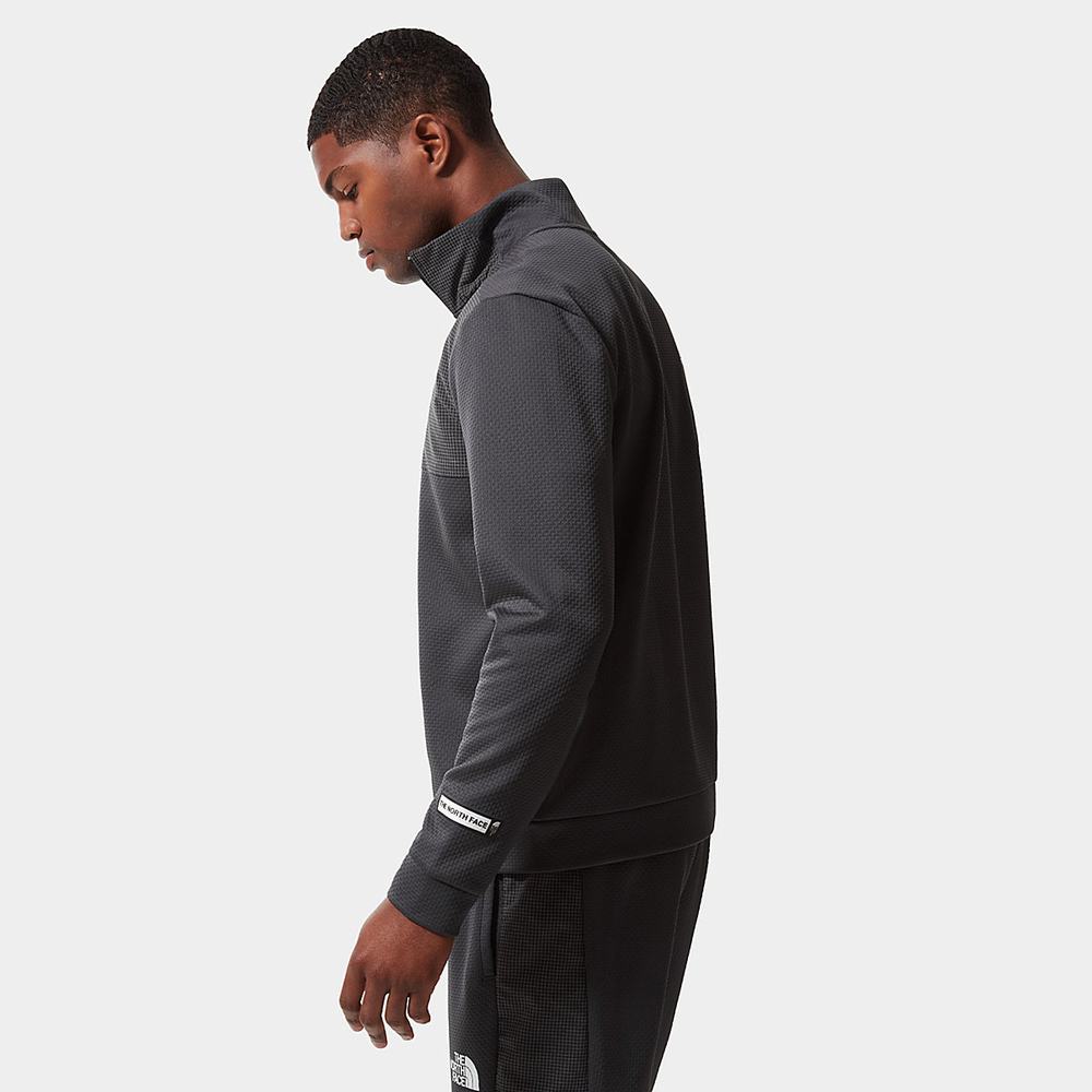 Mikiny The North Face Mountain Athletics Quarter-Zip Fleece Panske Siva | VRT-157824